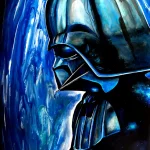 darth vader pintura de lado