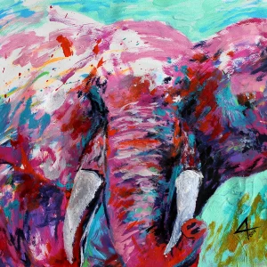 elefante abstracto colorido costa rica cartago