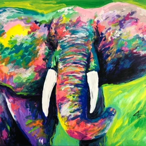 elefante colorido verde costa rica
