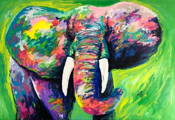elefante colorido verde costa rica