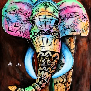 elefante mandala