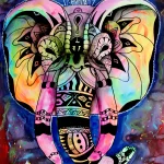 elefante noche mandala