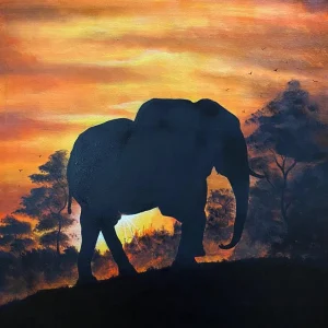 elefante pintura africa