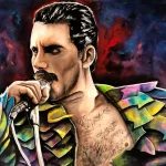 fredy mercury pintura