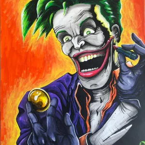 joker sonrisa pintura