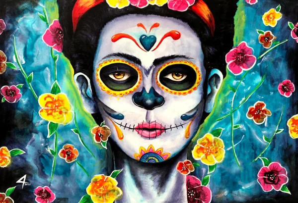 mandala mexico pintura colorida