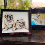 retrato mascota bulldog ingles