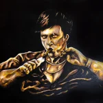 tony montana pintura gagnster