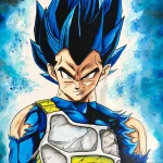 vegeta pintura destrozado